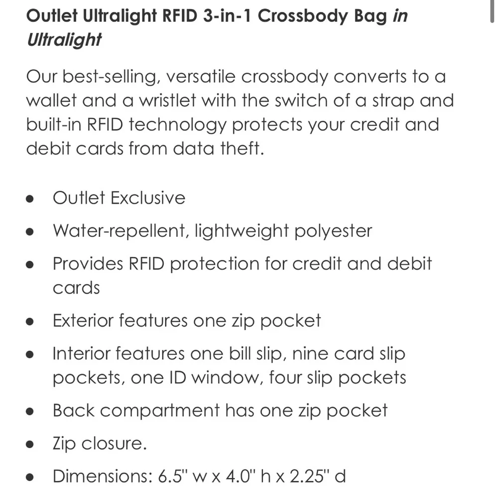 NWT Vera Bradley Quilted Crossbody Bag Wristlet Wallet - Picture 7 of 9